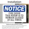 Signmission Fire Door This Door Is To Remain Closed OSHA Notice Sign, Vinyl Decal, 18in W x 12in L, 2PK OS-2PACK-NS-D-1218-L-12578 - alternate 3